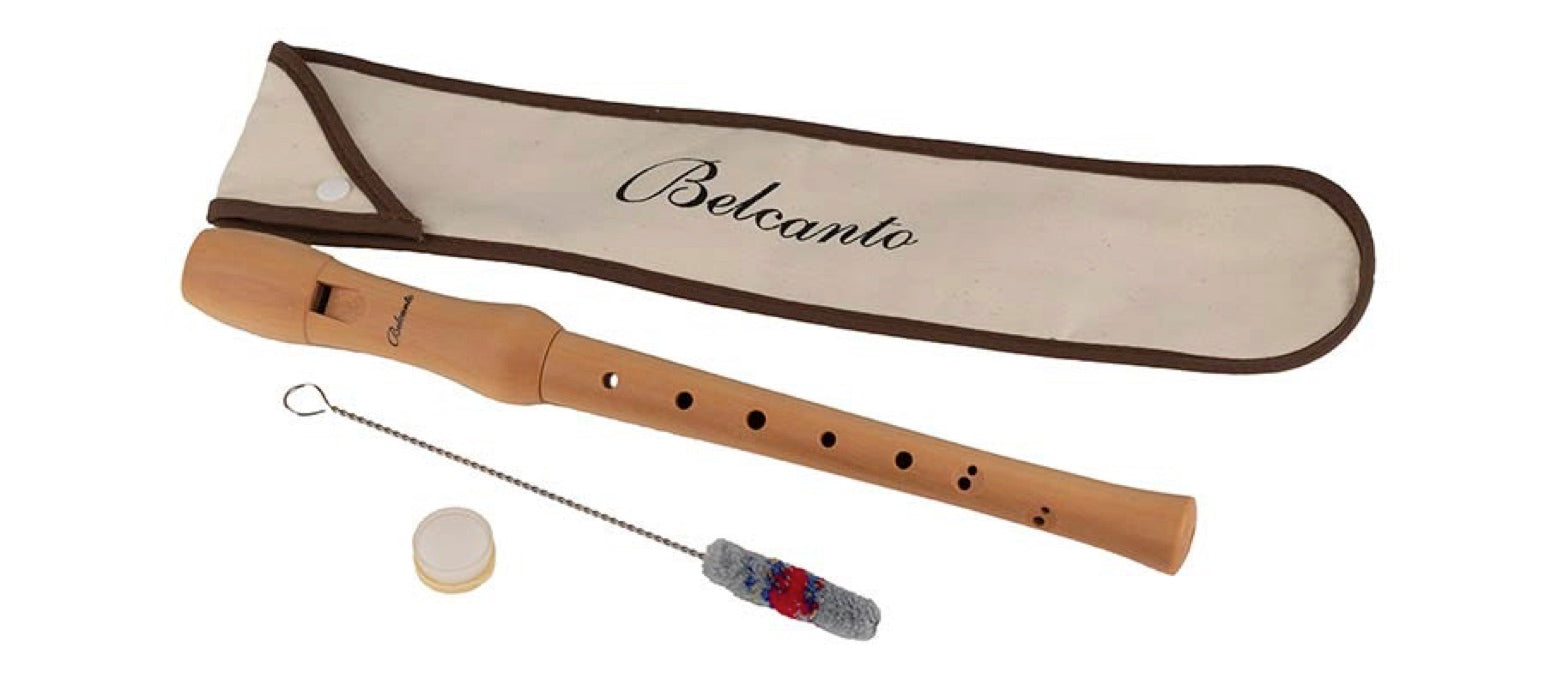 Belcanto C-Sopranblockflöte - Barocke Griffweise - Holz Blockflöte für Kinder, Anfänger & Musikunterricht
