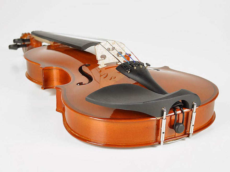 Violine Leonardo Student 1044 - 4/4 Geige inkl. Koffer, Bogen, Harz, Stimmgerät und Schulterstütze