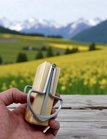 Maultrommel Halter aus Holz mit Magnetbefestigung Halterung Jaw Harp Mundtrommel Mund Harfe Ständer Zubehör