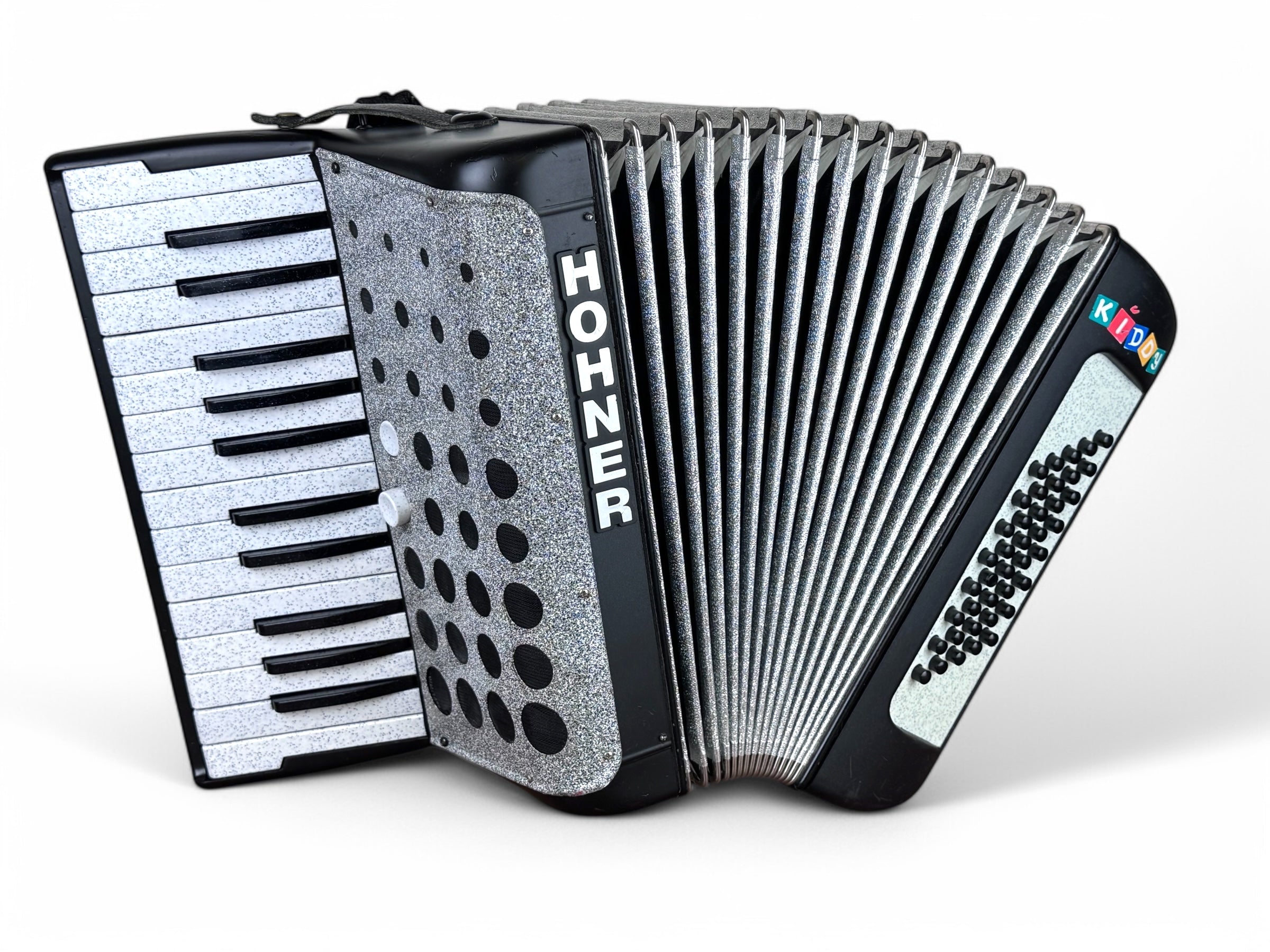 Hohner Kiddy Akkordeon 40 Bass Geprüft und Gestimmt Neuer Rucksack
