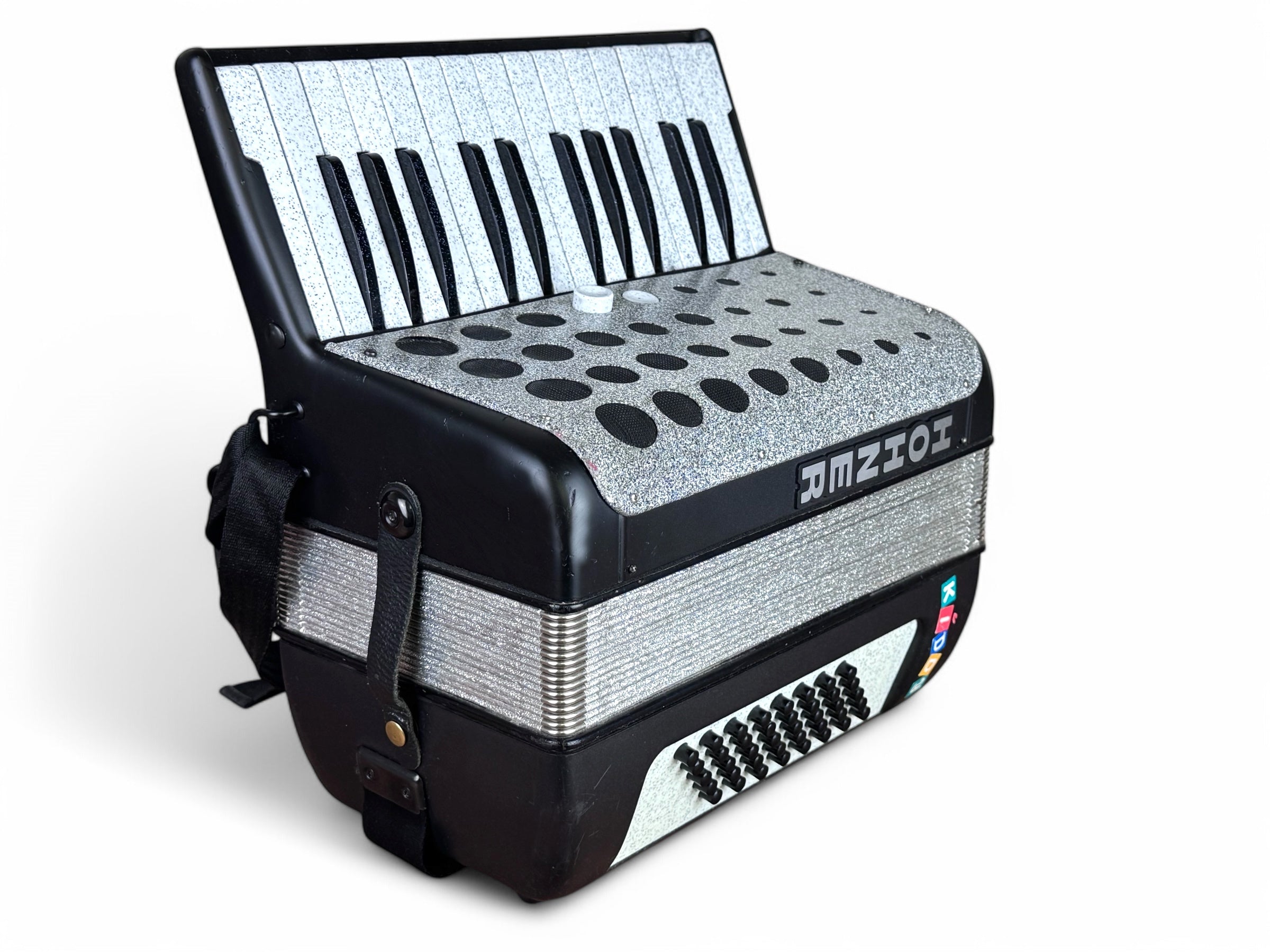 Hohner Kiddy Akkordeon 40 Bass Geprüft und Gestimmt Neuer Rucksack