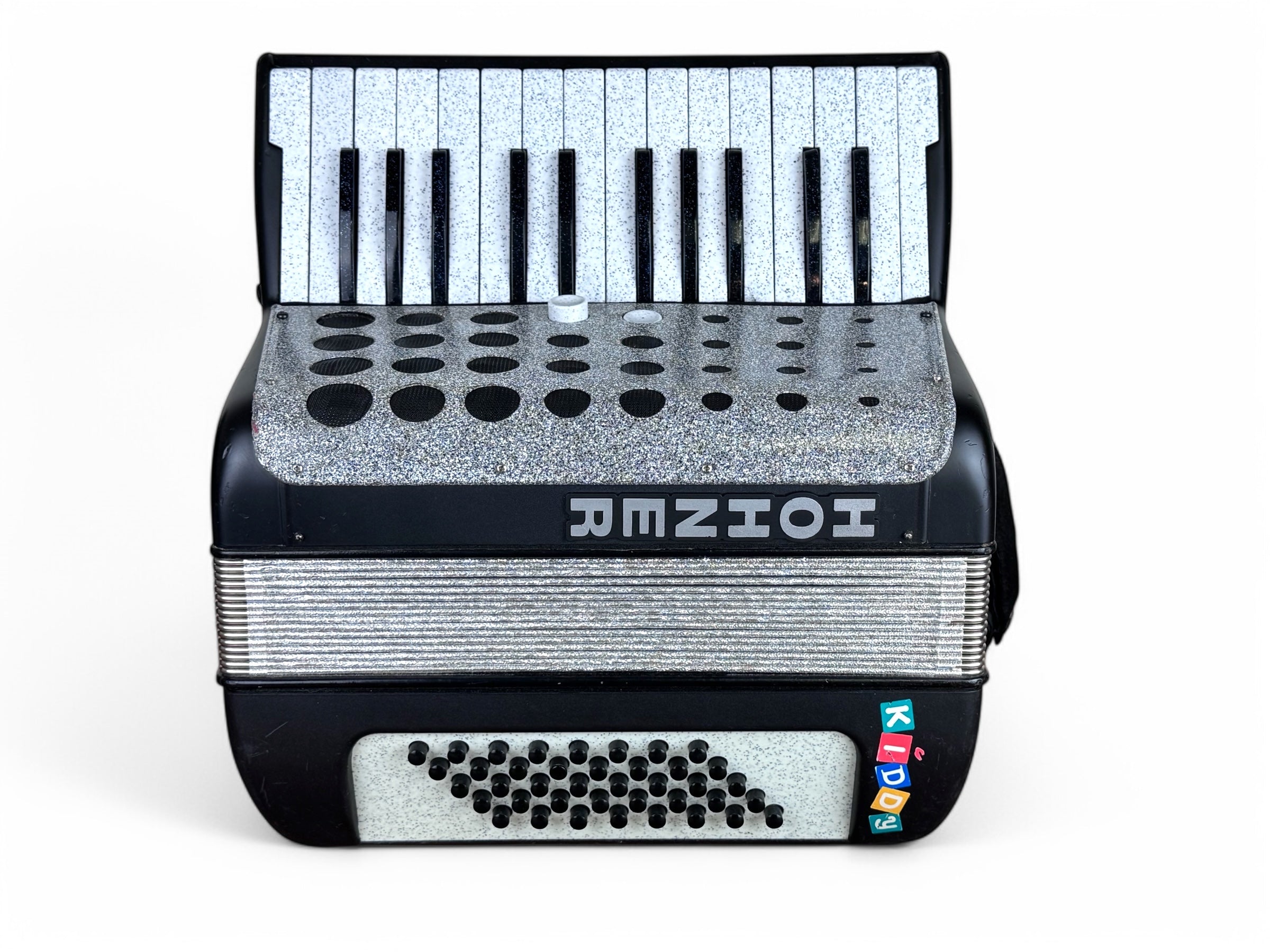 Hohner Kiddy Akkordeon 40 Bass Geprüft und Gestimmt Neuer Rucksack