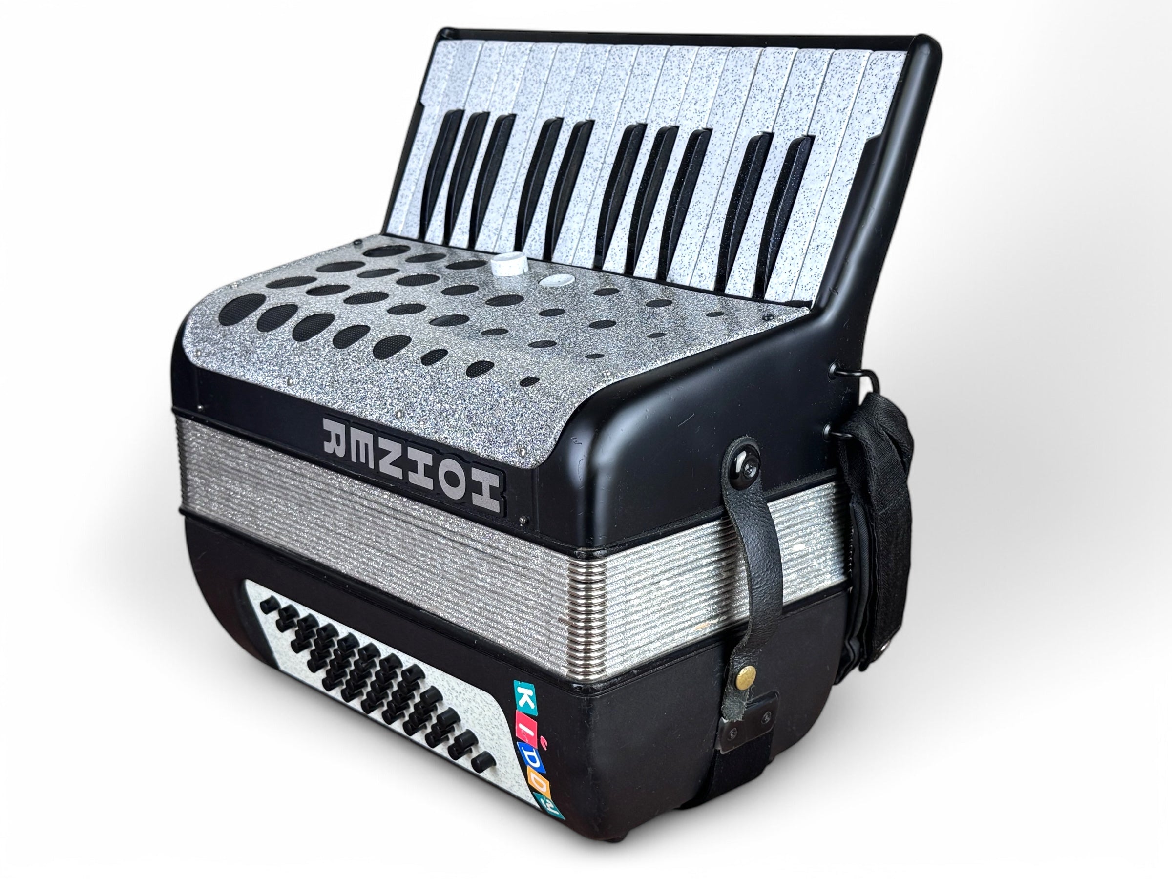 Hohner Kiddy Akkordeon 40 Bass Geprüft und Gestimmt Neuer Rucksack