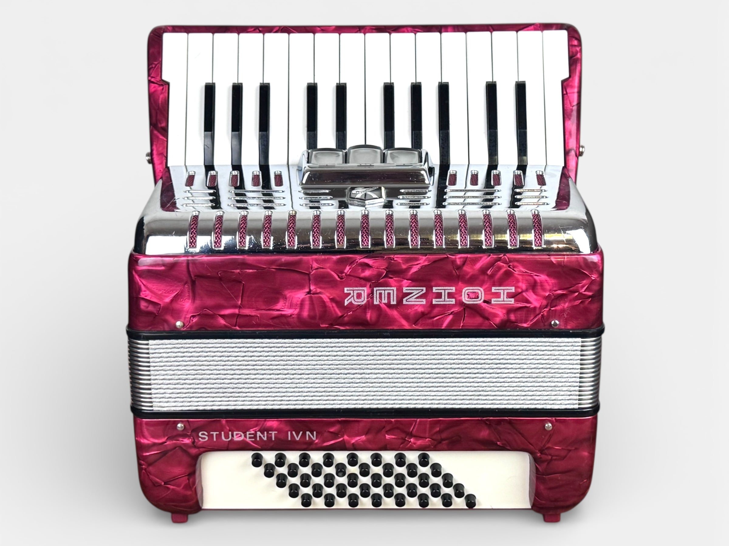 Hohner Student IV N 40 Bass Akkordeon Geprüft und Gestimmt Rucksack Riemen Neu