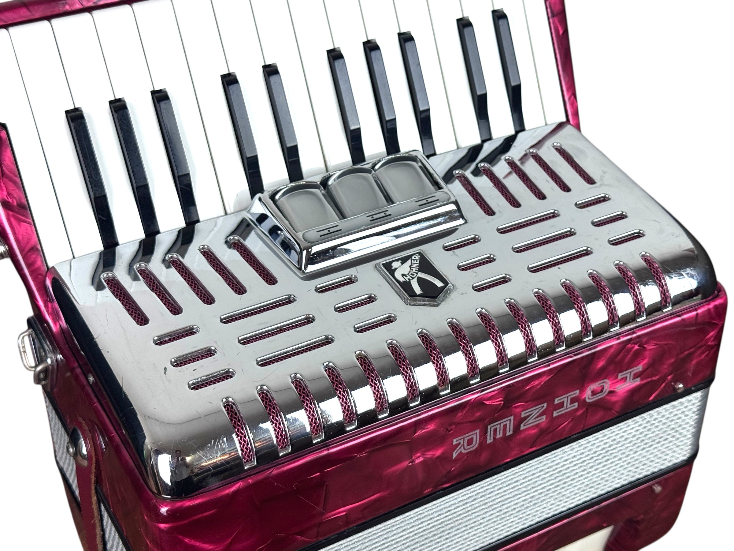 Hohner Student IV N 40 Bass Akkordeon Geprüft und Gestimmt Rucksack Riemen Neu