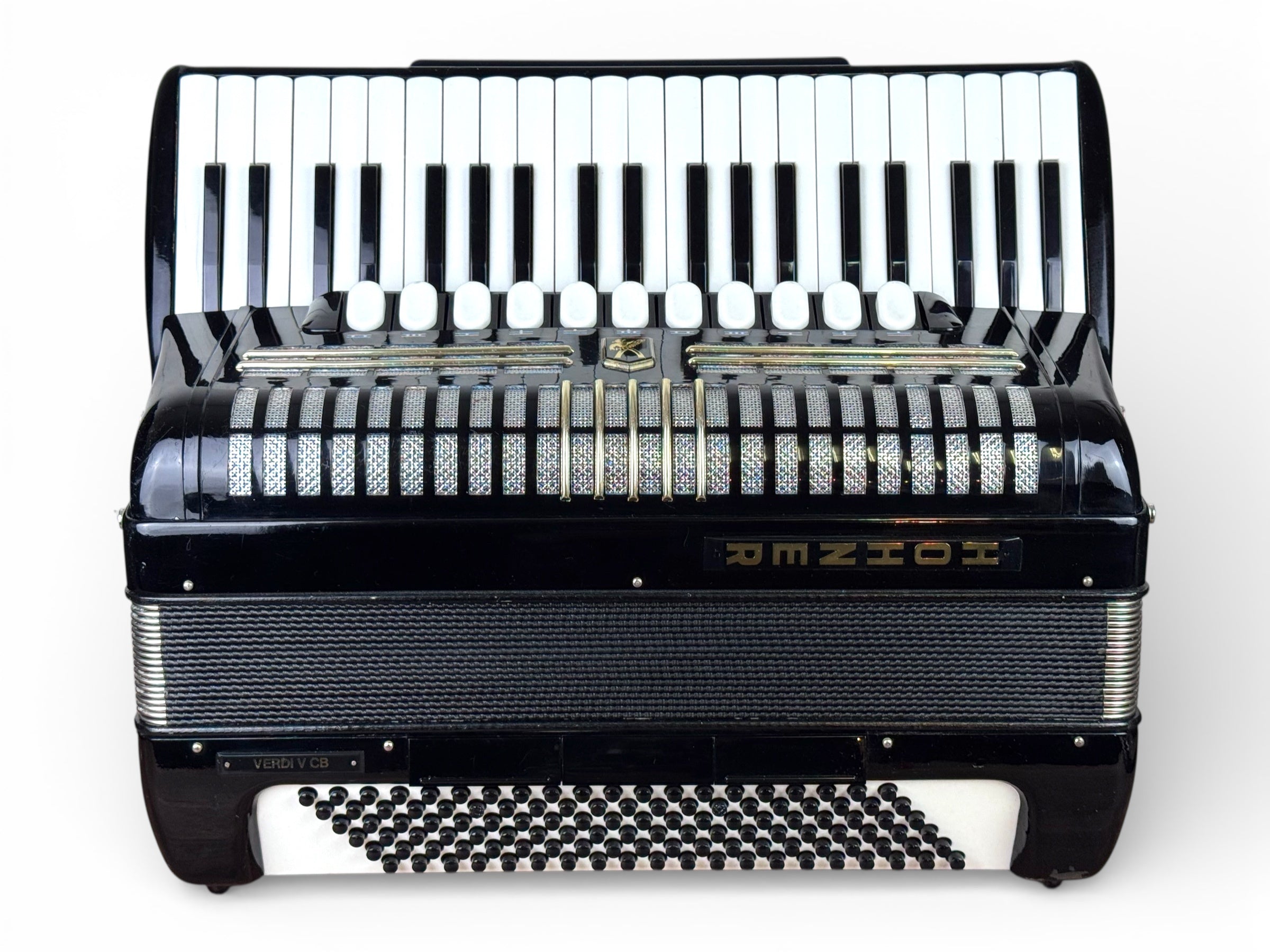 Hohner Verdi V CB 120 Bass Akkordeon Geprüft und Gestimmt Rucksack Riemen Neu