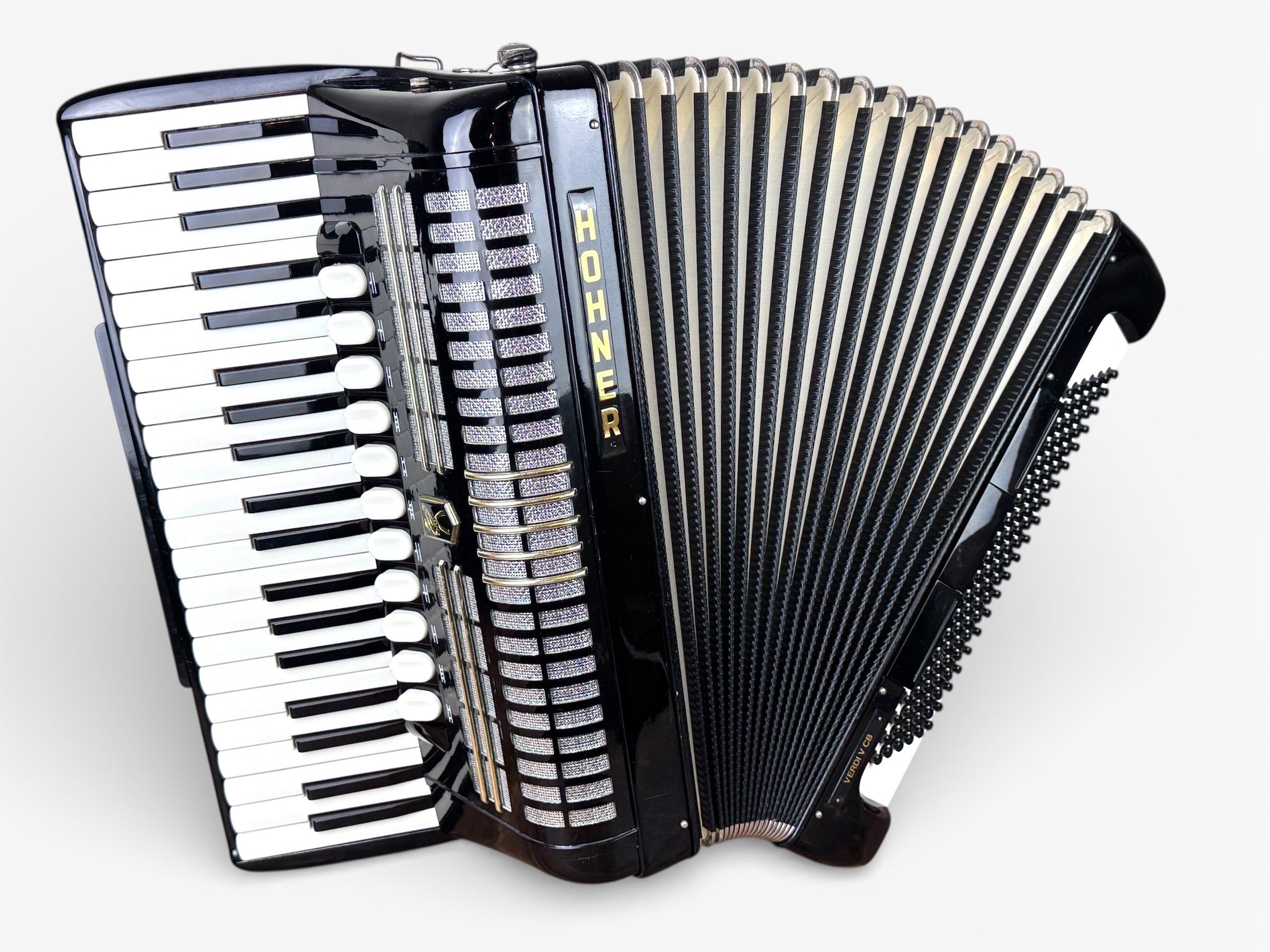 Hohner Verdi V CB 120 Bass Akkordeon Geprüft und Gestimmt Rucksack Riemen Neu