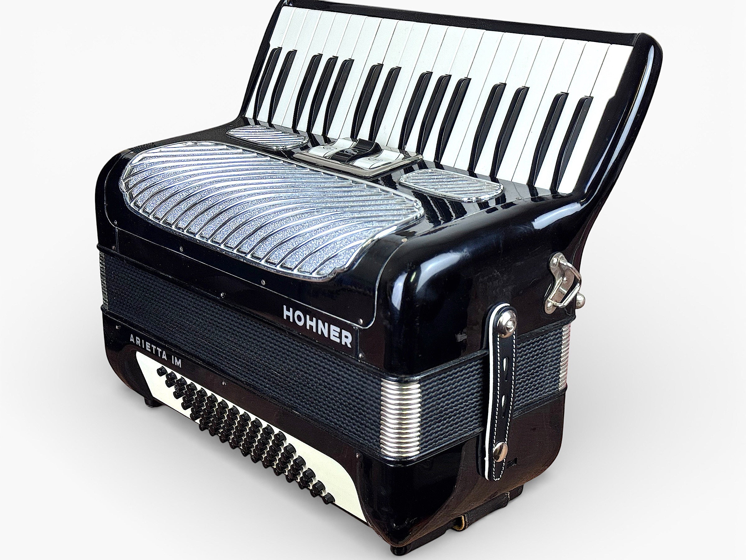 Hohner Arietta I M Akkordeon 72 Bass Geprüft und Gestimmt Rucksack Riemen NEU