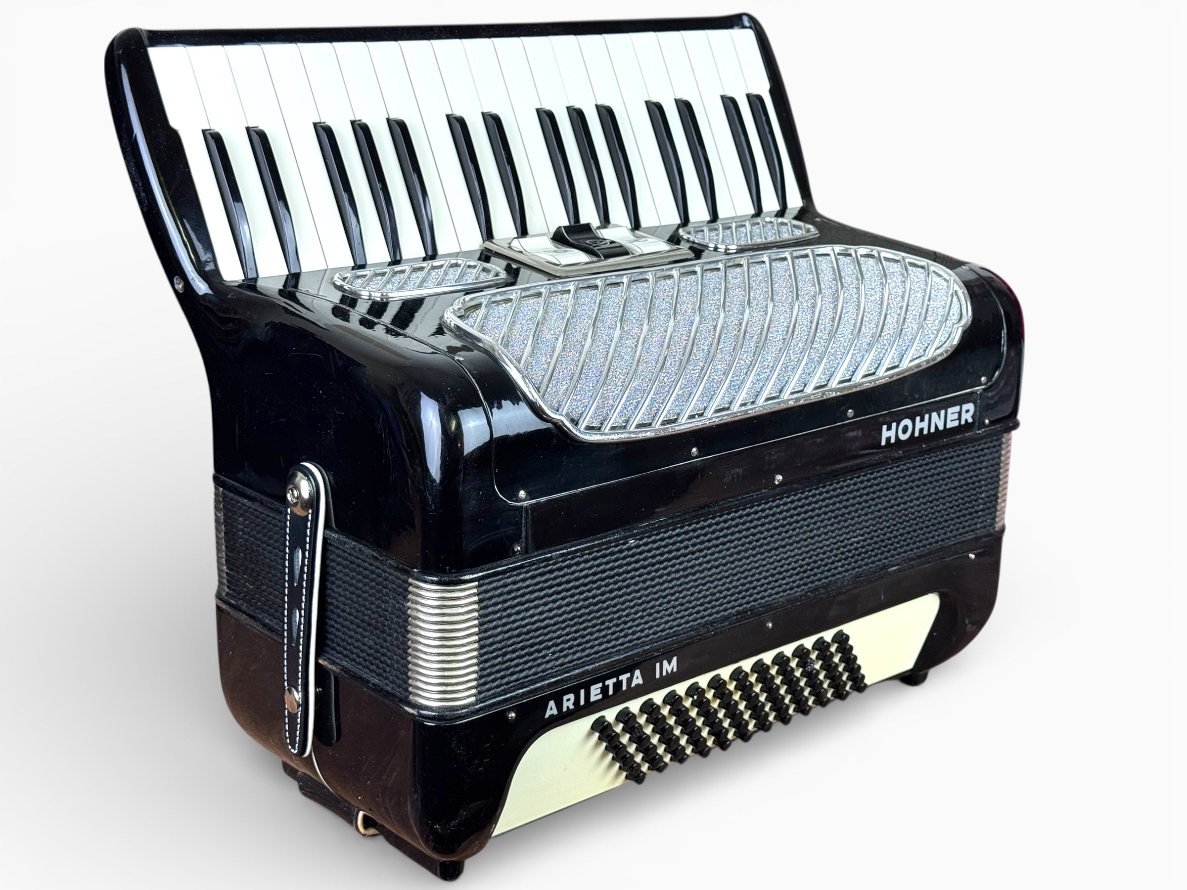 Hohner Arietta I M Akkordeon 72 Bass Geprüft und Gestimmt Rucksack Riemen NEU