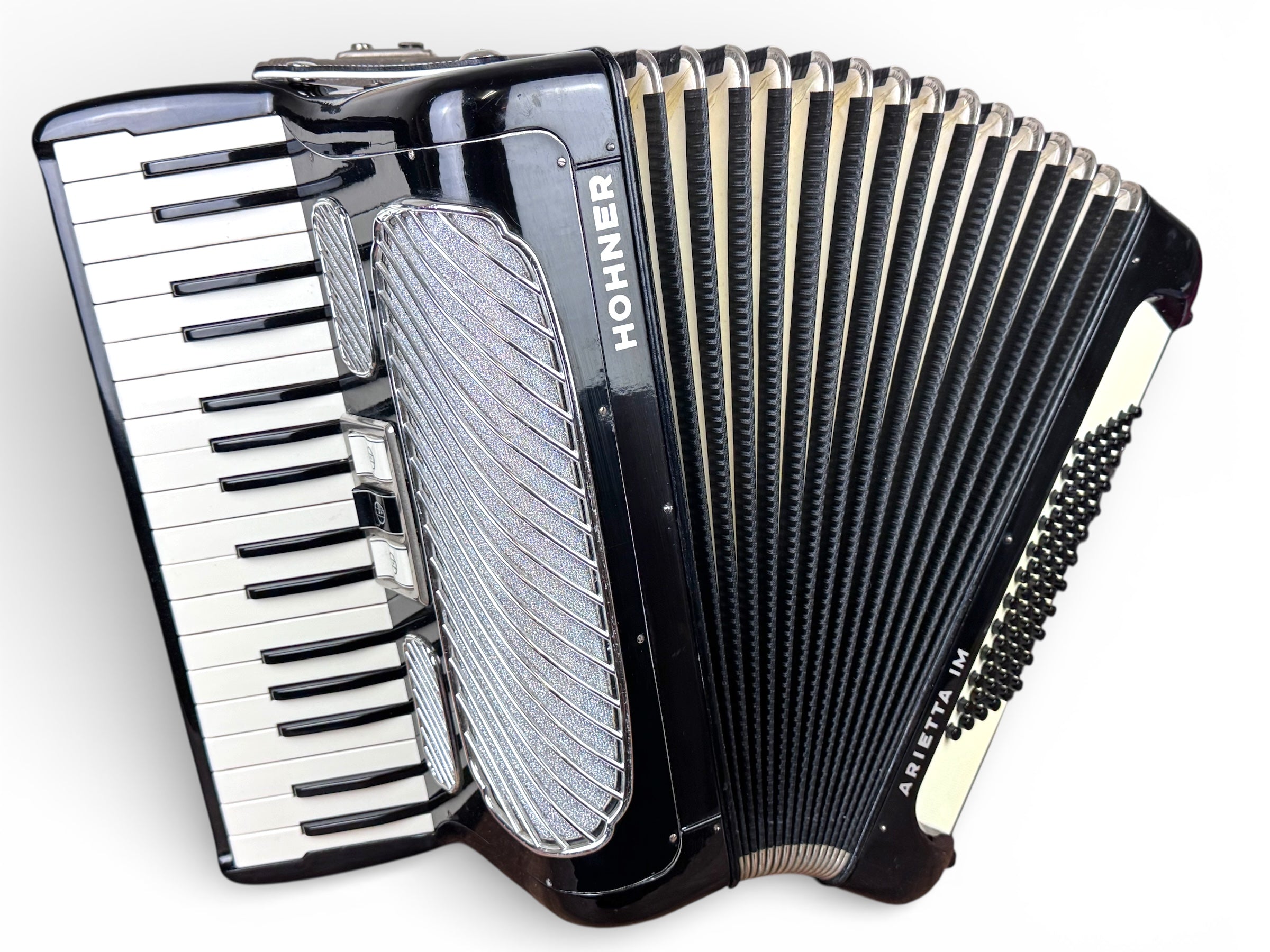 Hohner Arietta I M Akkordeon 72 Bass Geprüft und Gestimmt Rucksack Riemen NEU