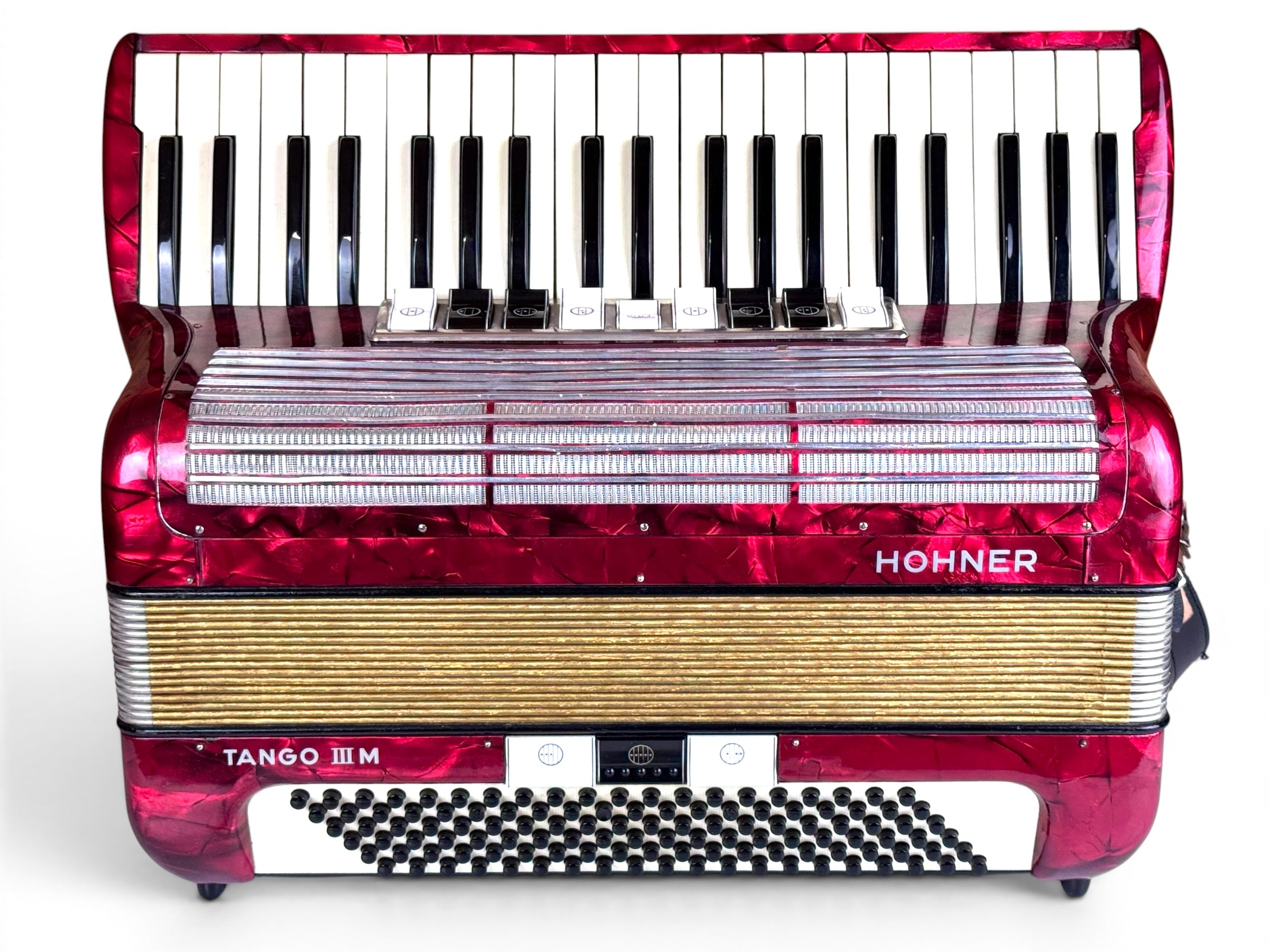 Hohner Tango III M 120 Bass Akkordeon Geprüft und Gestimmt Rucksack Neu