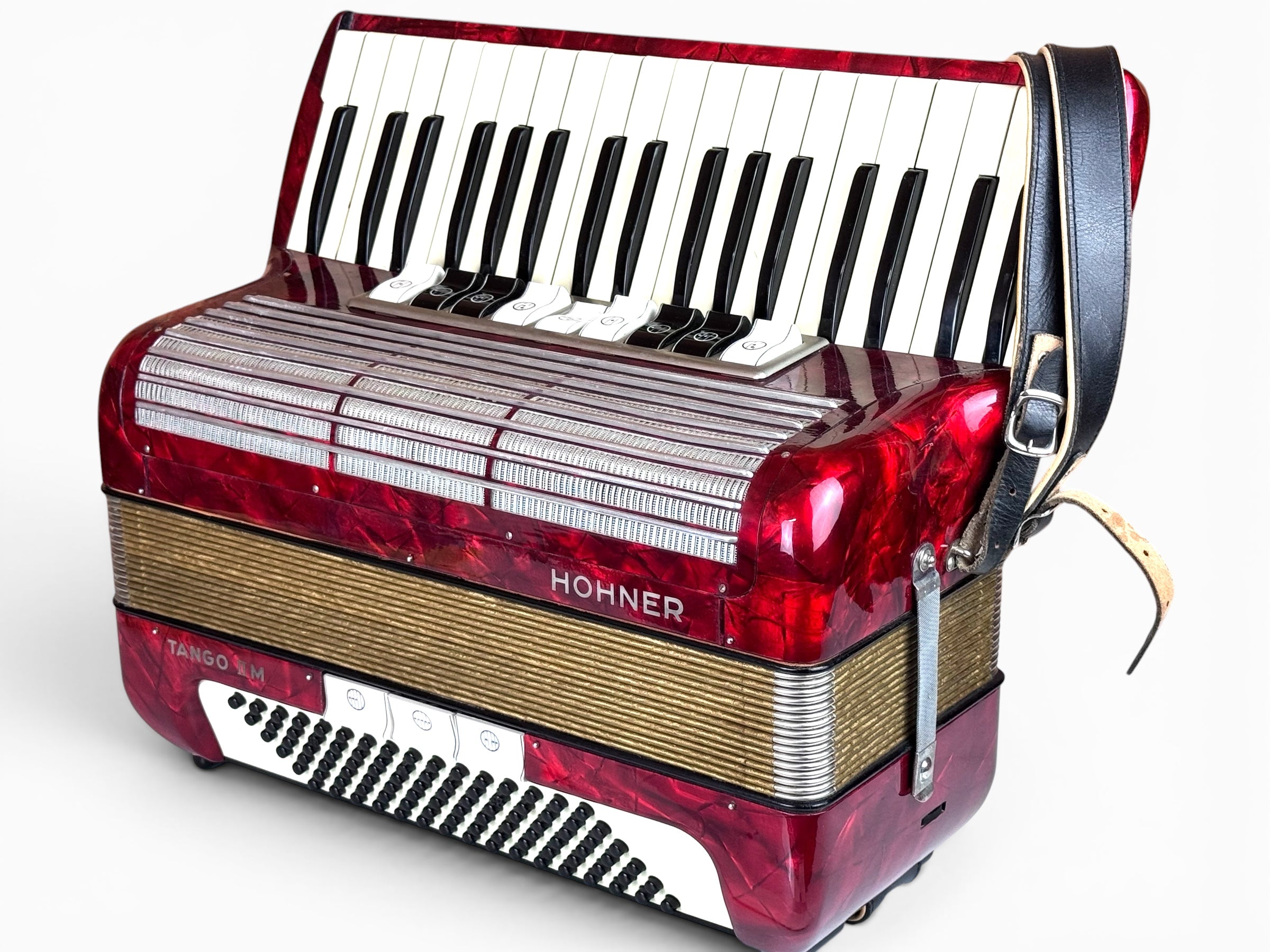 Hohner Tango II M Akkordeon 96 Bass Geprüft und Gestimmt Schöner Zustand