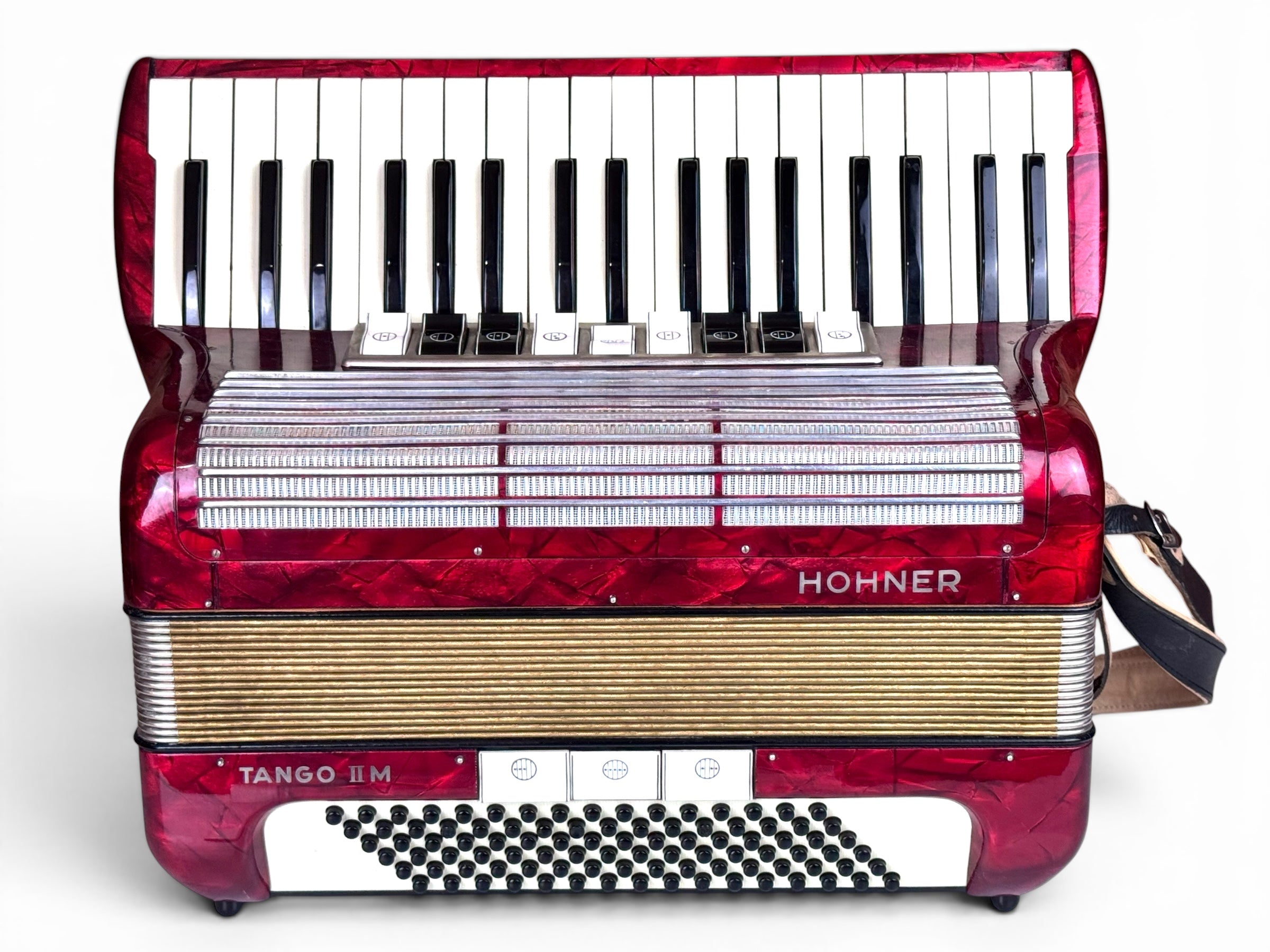 Hohner Tango II M Akkordeon 96 Bass Geprüft und Gestimmt Schöner Zustand