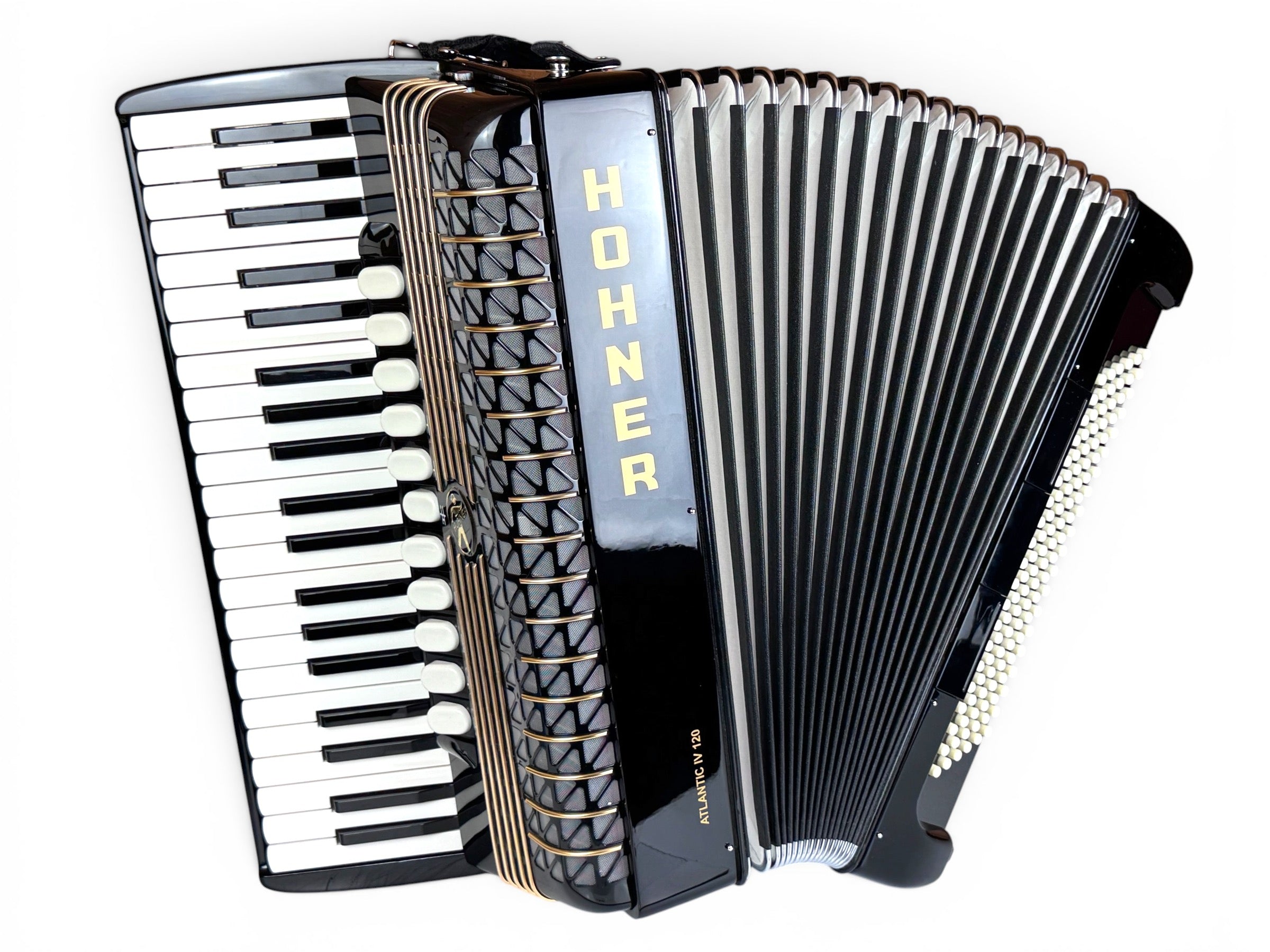Hohner Atlantic IV 120 Bass Akkordeon Geprüft und Gestimmt Top Zustand Koffer