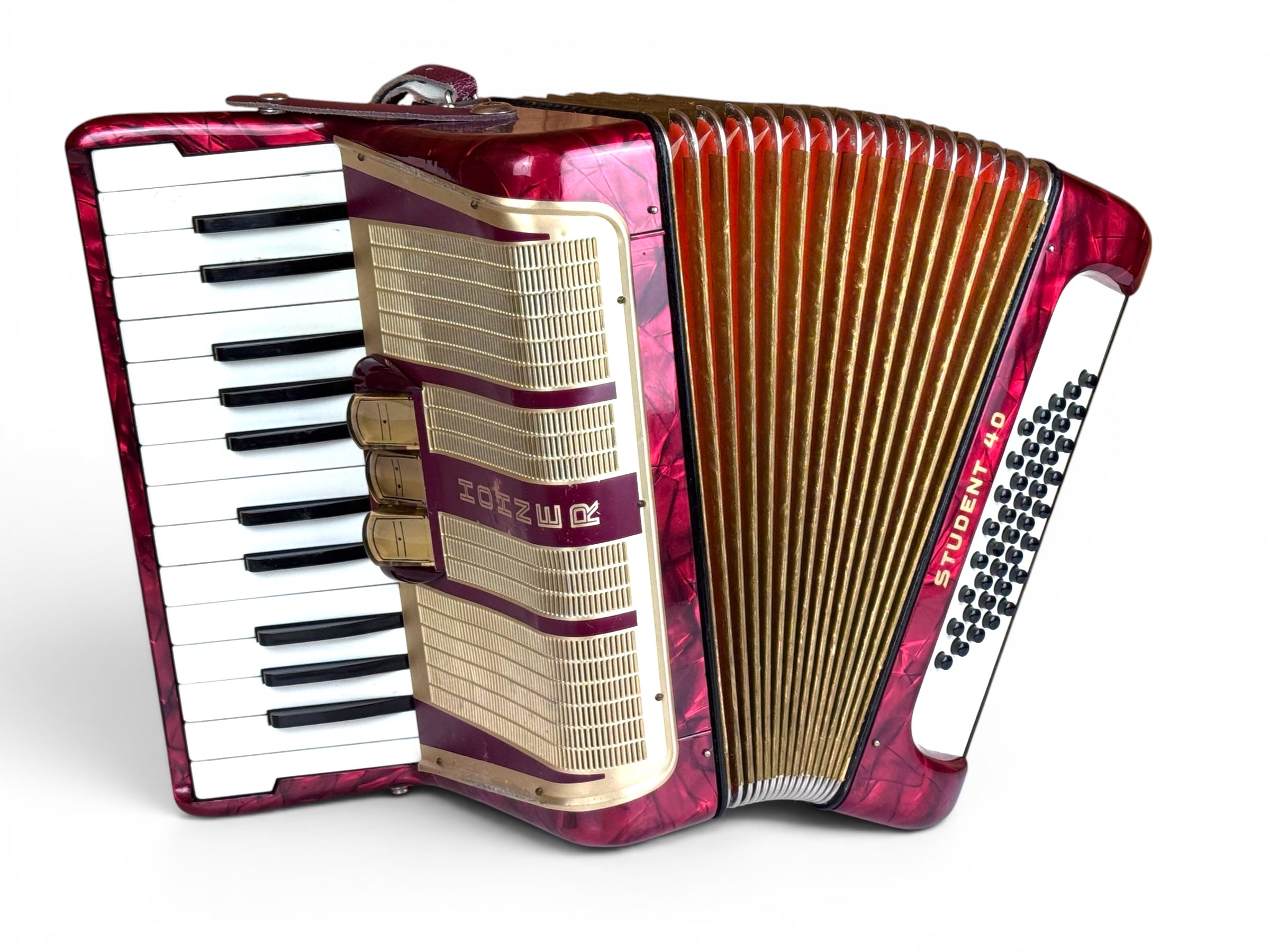 Hohner Student 40 Bass Akkordeon Geprüft und Gestimmt