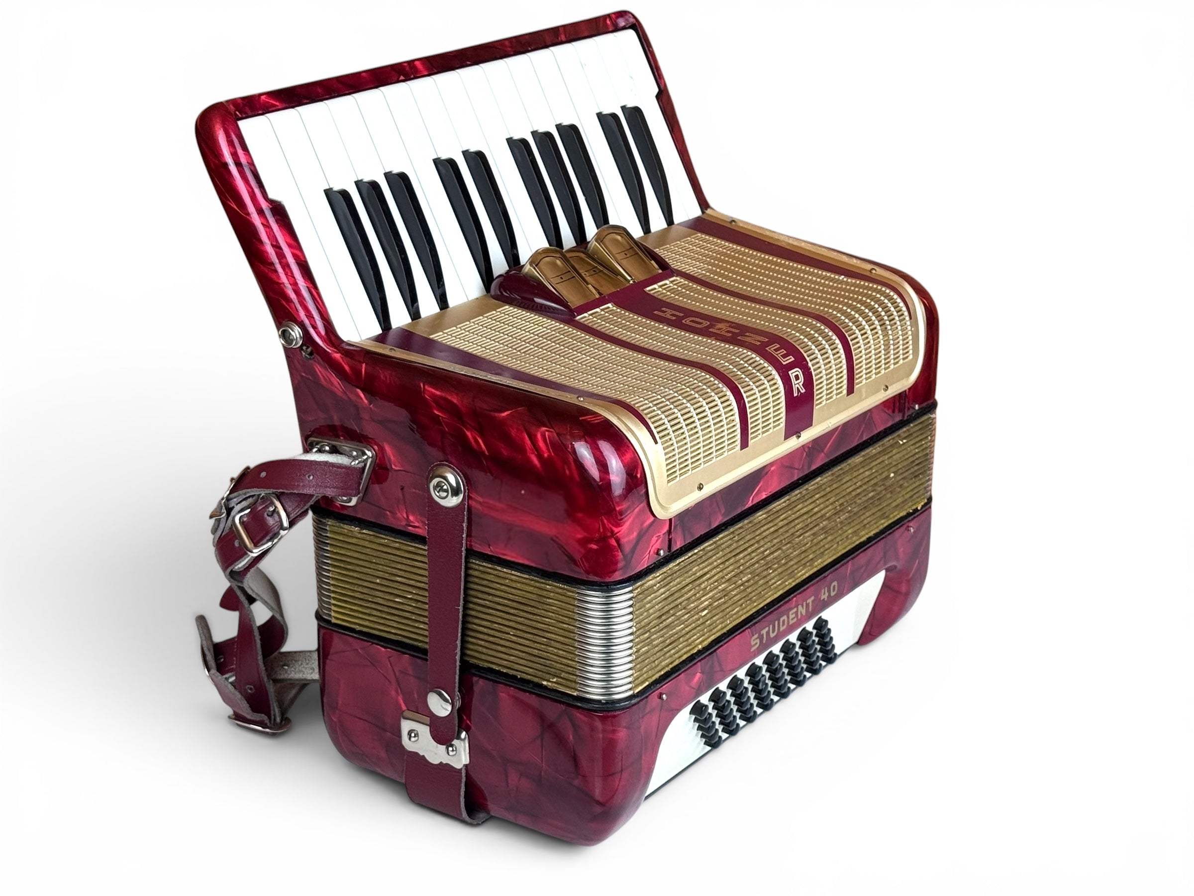 Hohner Student 40 Bass Akkordeon Geprüft und Gestimmt