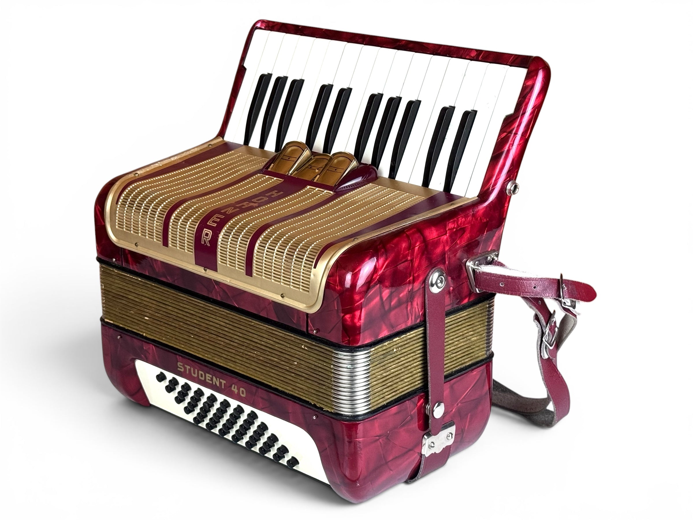 Hohner Student 40 Bass Akkordeon Geprüft und Gestimmt