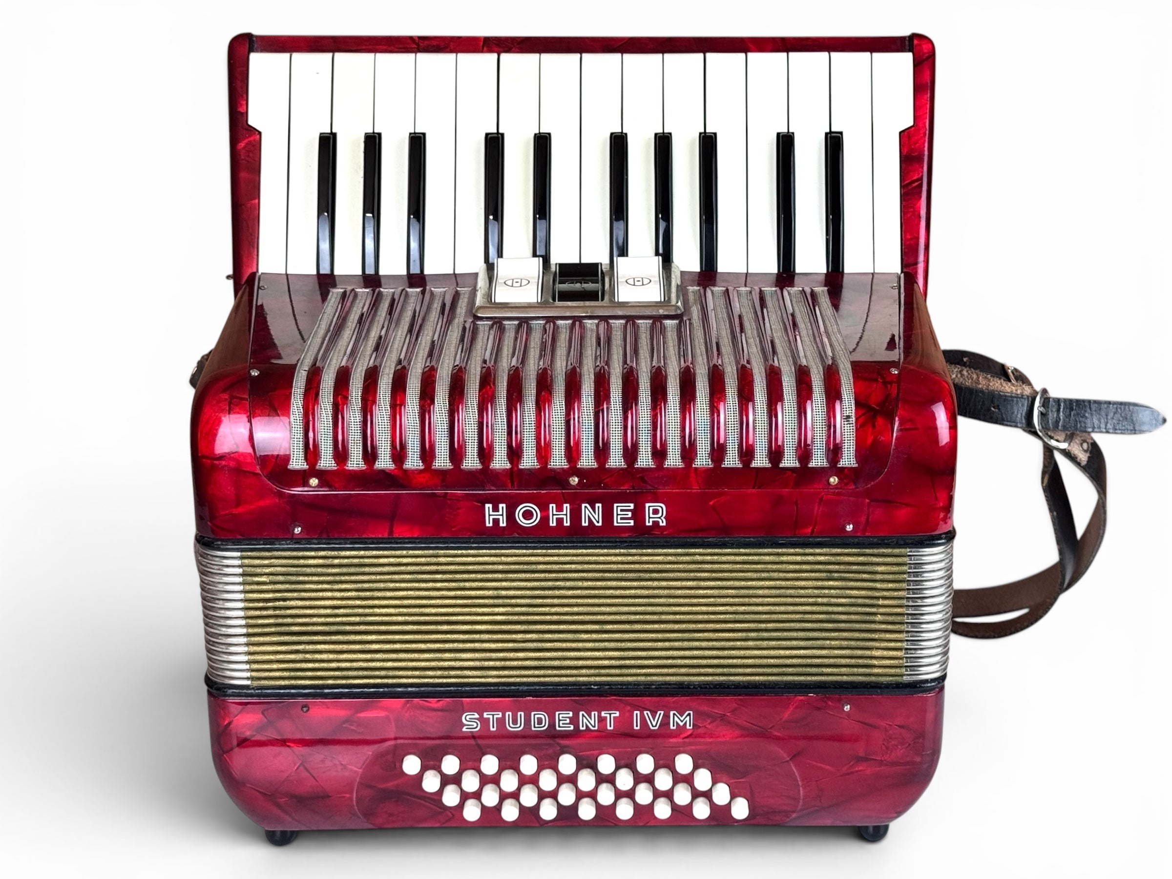 Hohner Student IV M 32 Bass Akkordeon Geprüft und Gestimmt