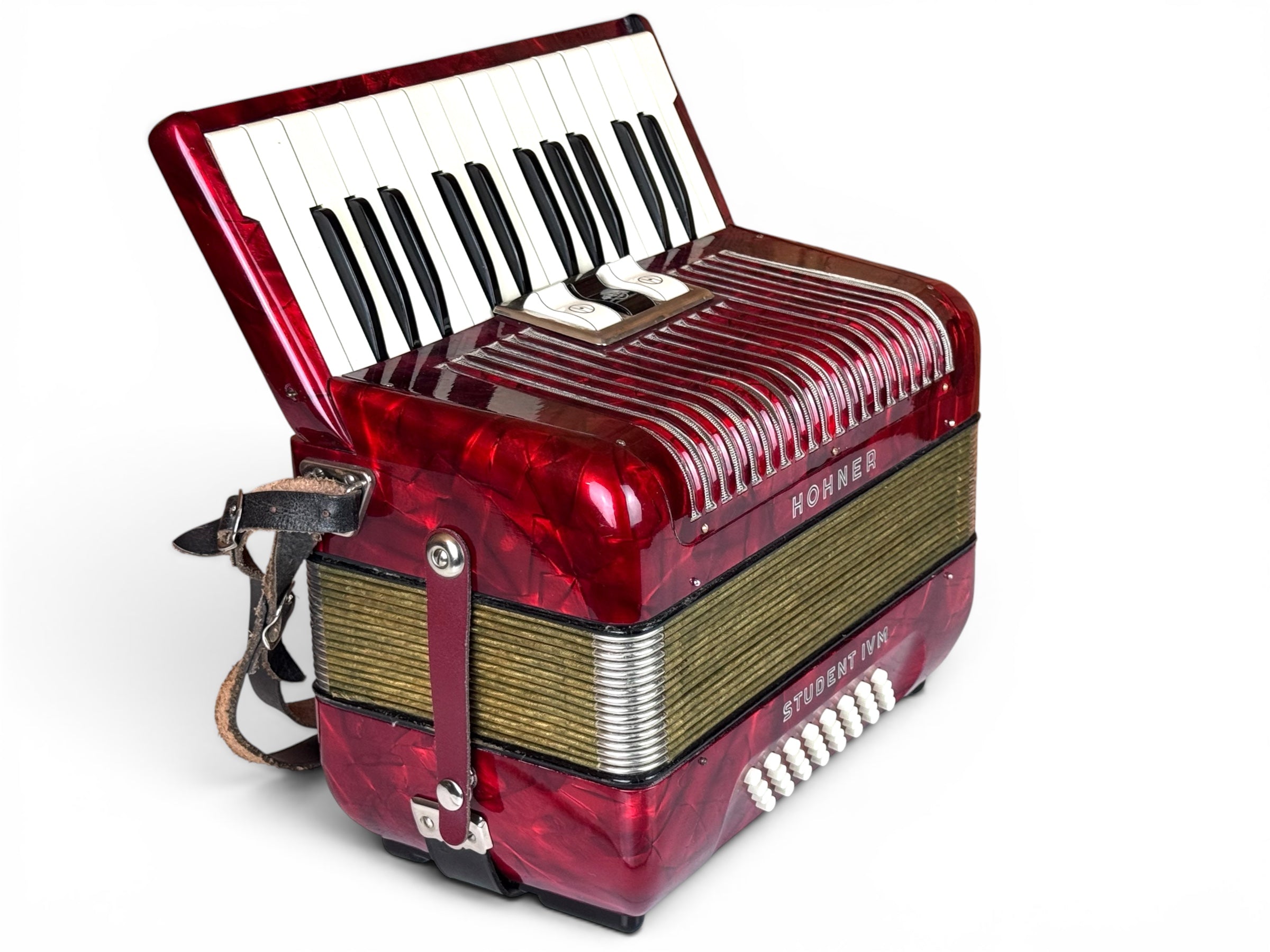 Hohner Student IV M 32 Bass Akkordeon Geprüft und Gestimmt
