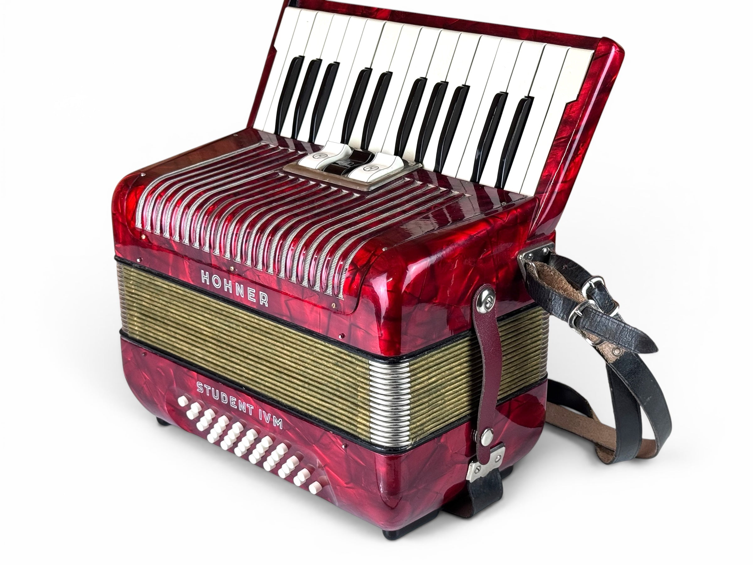 Hohner Student IV M 32 Bass Akkordeon Geprüft und Gestimmt