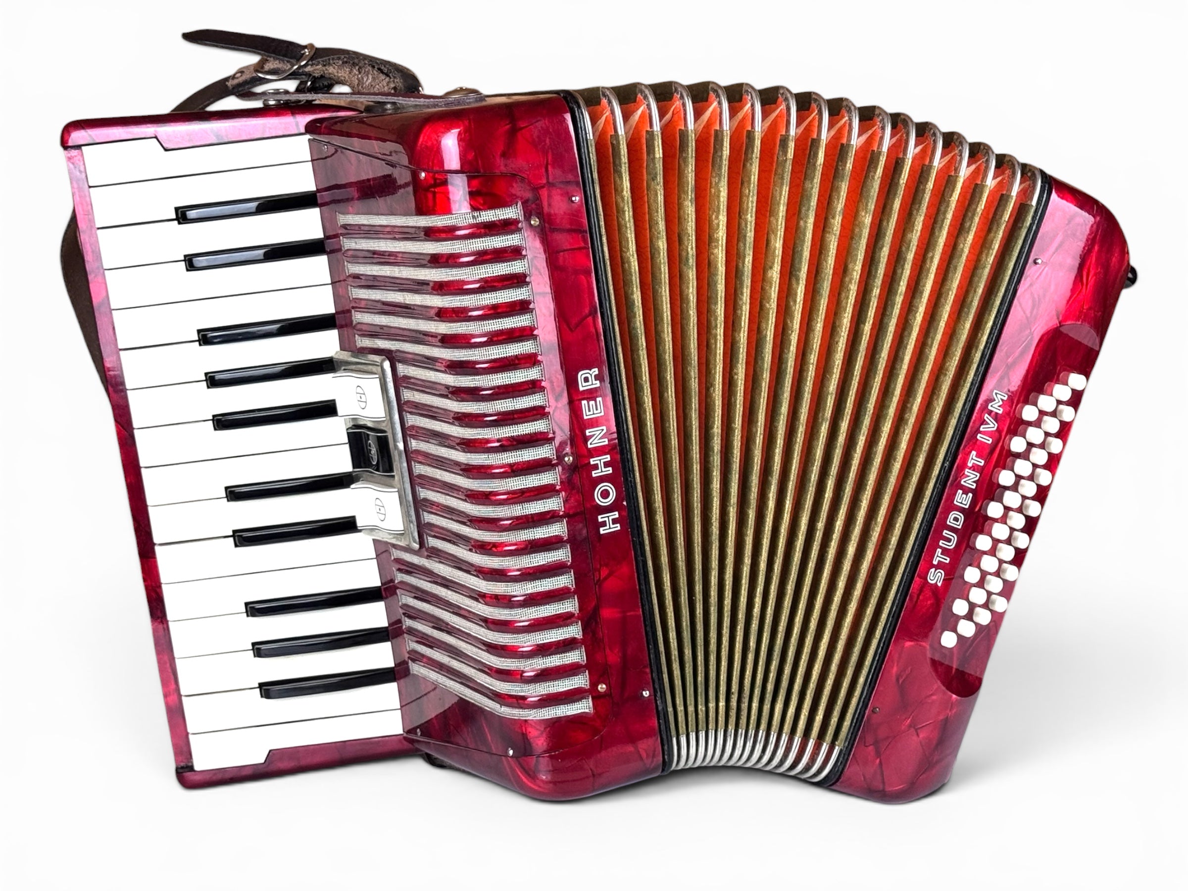 Hohner Student IV M 32 Bass Akkordeon Geprüft und Gestimmt