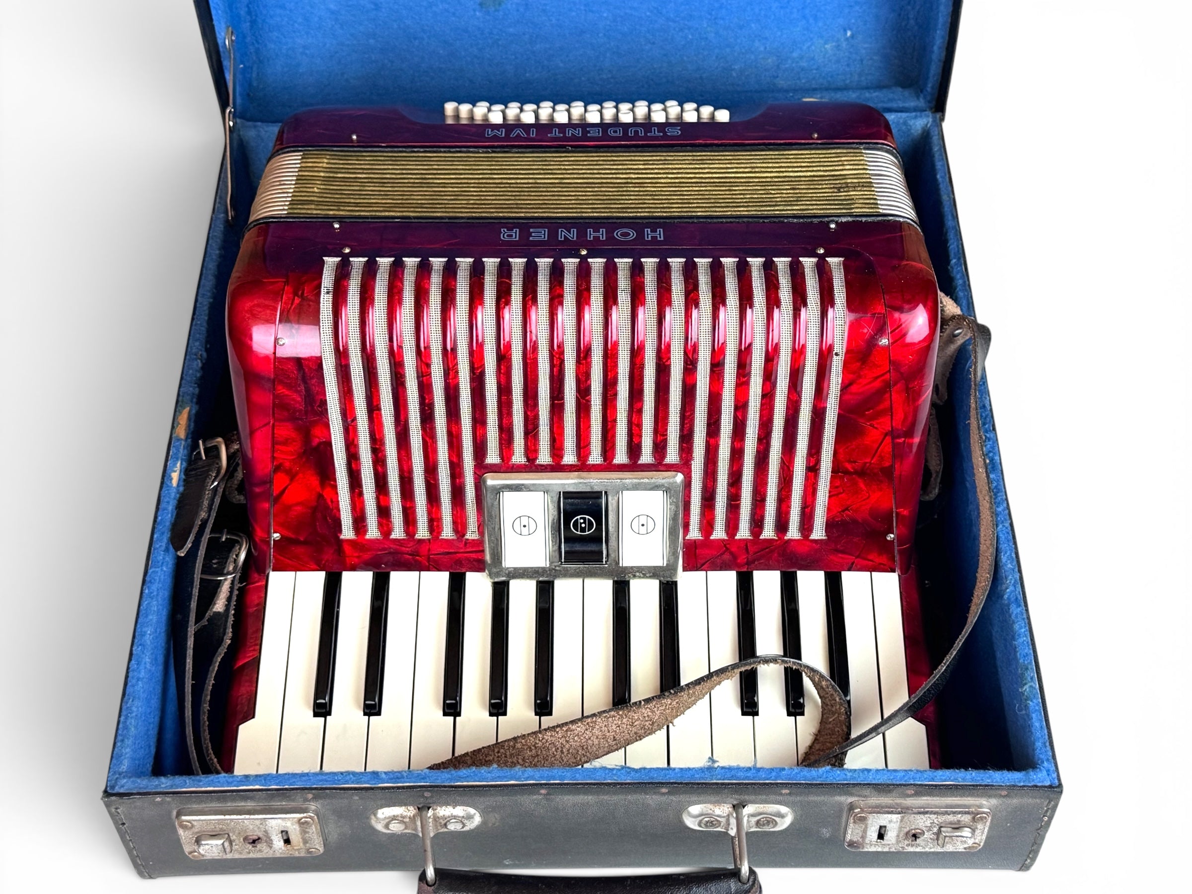 Hohner Student IV M 32 Bass Akkordeon Geprüft und Gestimmt