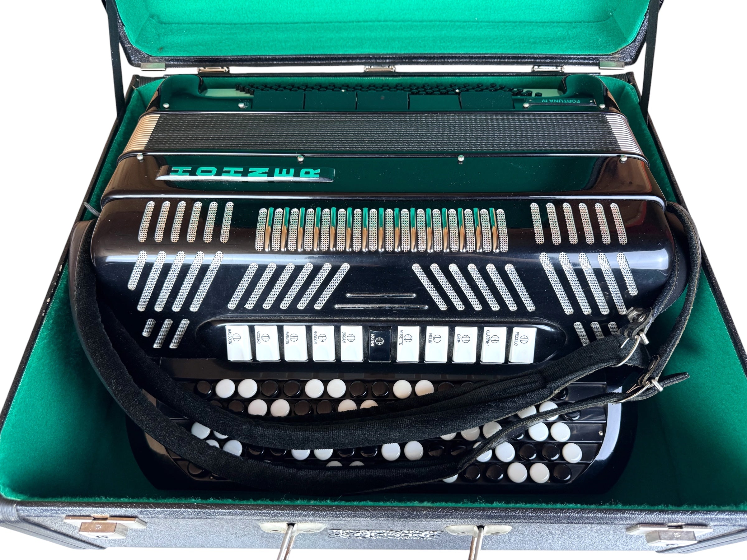Hohner Fortuna IV Akkordeon 120 Bass C-Griff Geprüft und Gestimmt Toller Zustand