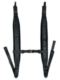 Akkordeon Schulterriemen Nylon Velours Schwarz